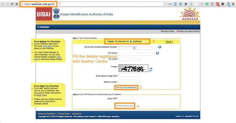 how to download aadhar soft copy